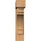 Ekena Millwork Merced Block Smooth Bracket w/ Offset Brace, Western Red Cedar, 7 1/2"W x 30"D x 34"H BKT0806X30X34MRC05SWR - alternate 2